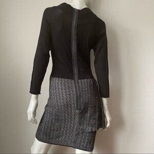 Yigal Azrouel New York Cashmere & Silk Asymmetrical Ruffle  Dress NWT, S